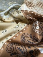 Soft Satin 70x70 Square Scarf-Mocha Elegance
