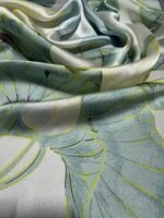 Soft Satin 70x70 Square Scarf-Misty Lotus