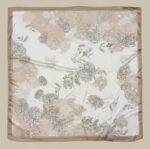 Soft Satin 70x70 Square Scarf-Nude Elegance