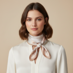 Soft Satin 70x70 Square Scarf-Nude Elegance
