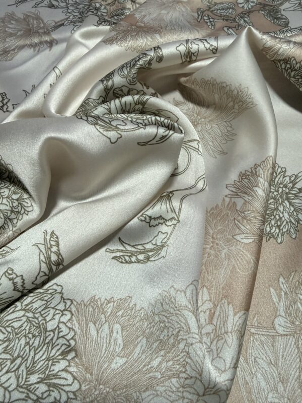 Soft Satin 70x70 Square Scarf-Nude Elegance
