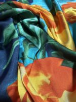 Soft Satin 70x70 Square Scarf-Sunset Bloom
