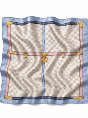 Soft Satin 70×70 Square Scarf – Pastel Voyage